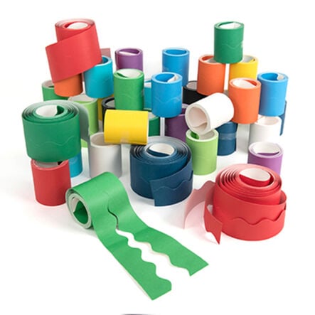 Bordette® Card Scalloped Border Rolls Assorted 36pk  hi\-res