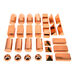 TTS Rose Gold Metallic Mini Blocks 32pk  hi\-res