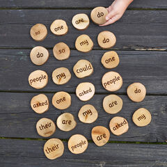 Wooden 100 High Frequency Word Pieces  Wooden 100 High Frequency Word Pieces  hi-res