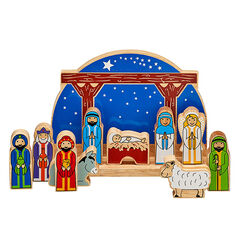 Starry Night Nativity Set with 10 Characters  Starry Night Nativity Set with 10 Characters  hi-res