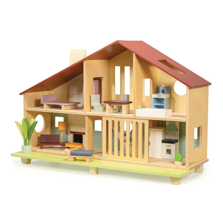 Small World Wooden Dolls House \x26 Furniture Set  hi\-res