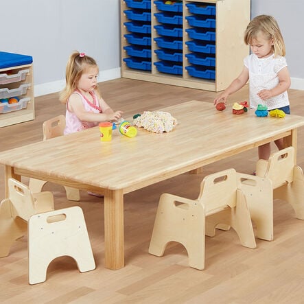 Children’s Large Natural Wooden Table  hi\-res