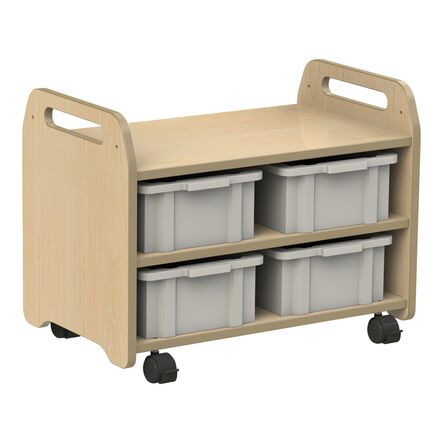 Millhouse Double Sided 2 in 1 Easel \x26 Storage Trolley  hi\-res