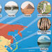 TTS World Landmarks Map Signboards W0.45 x L0.8m  hi\-res