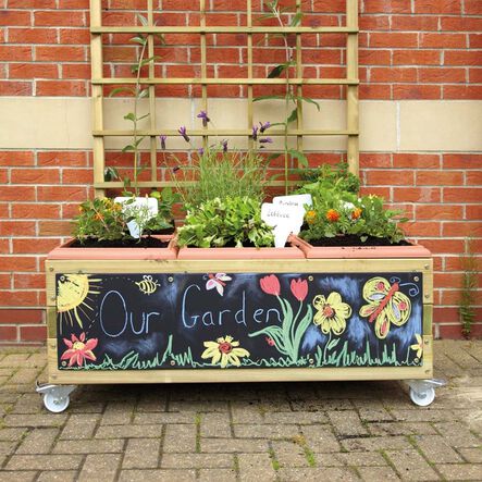 Garden Planter 6 Tub Planter with Rear Trellis  hi\-res