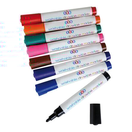 TTS Washable Whiteboard Markers 12pk Multicoloured  hi\-res