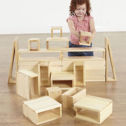 TTS Giant Wooden Hollow Building Blocks  hi\-res