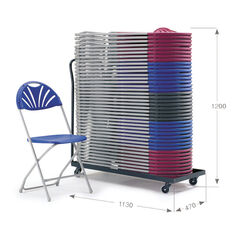 2000 Folding Chair 40 pk and Trolley Bundle Deal  2000 Folding Chair 40 pk and Trolley Bundle Deal  hi-res