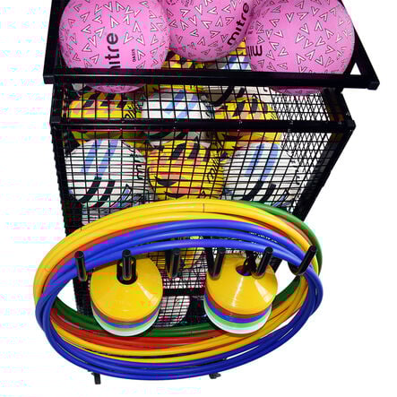 Deluxe Lockable Mobile Ball Storage Cabinet  hi\-res