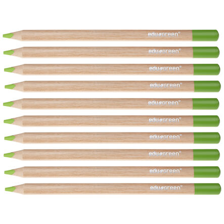 edugreen ECO Triangular Colouring Pencils 10pk  hi\-res