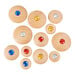 TTS Sensory Wooden Jewel Pebbles 12pk  hi\-res