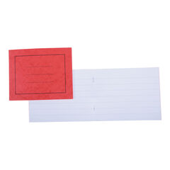 5'' x 6.5'' Exercise Book 15mm Ruled 32pg Red 50pk  hi-res