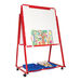 Mobile Magnetic Whiteboard Easel w\/ Storage  hi\-res