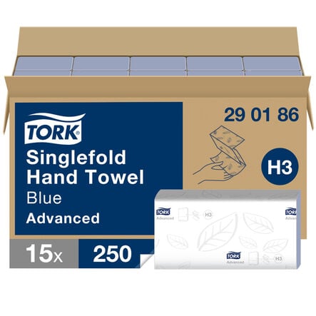 TORK® Singlefold Hand Towels 2 Ply 15pk  hi\-res