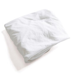 Cotton Jersey Fitted Cot Sheet White 120 x 60cm  hi-res