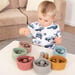 Loose Parts Felt Ball and Bowl Set Earth Colours  hi\-res