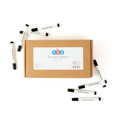 TTS Drywipe Markers Black 100pk Black hi-res
