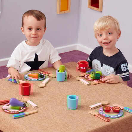Wooden Dinner Service Set  hi\-res