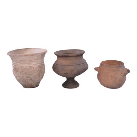 Stone, Bronze and Iron Age Clay Pottery 3pk  hi\-res