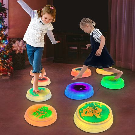 Light\-Up Liquid Sensory Stepping Stones  hi\-res