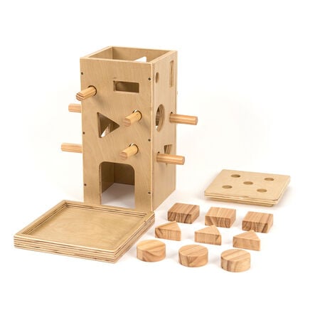TTS Wooden Posting Activity Tower  hi\-res