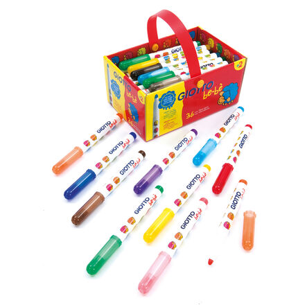 Giotto Be\-Be Super Fibre Tipped Pens Assorted 36pk  hi\-res