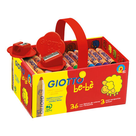 Giotto Be\-Be Super Large Chunky Colouring Pencils 36pk  hi\-res
