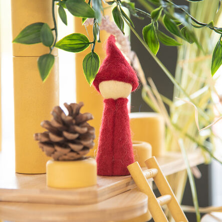 Small World Rainbow Wooden Felt Elves  hi\-res