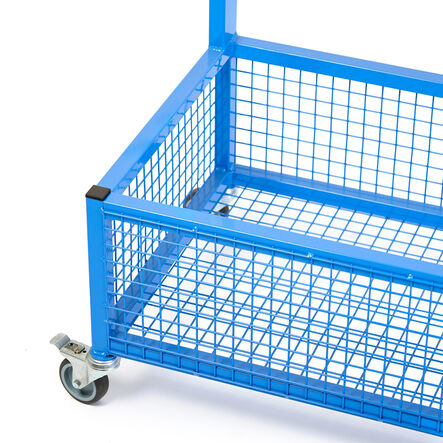 Single Sided Metal Cloakroom Trolley H119 x W161 x D53cm  hi\-res