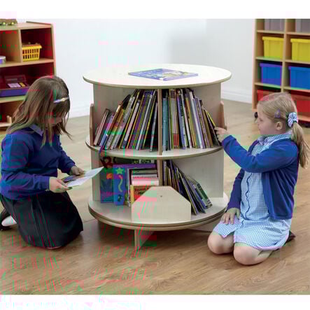 Two Level Rotating Bookcase Centre D75 x H82cm  hi\-res