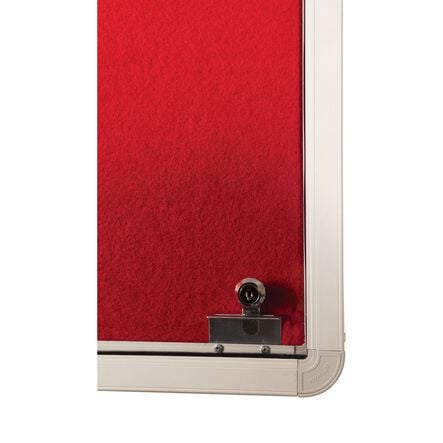 FlameShield Tamperproof Corridor Noticeboards Single Door  hi\-res