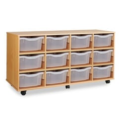 Mobile Tray Storage Unit With 12 Deep Trays  hi-res