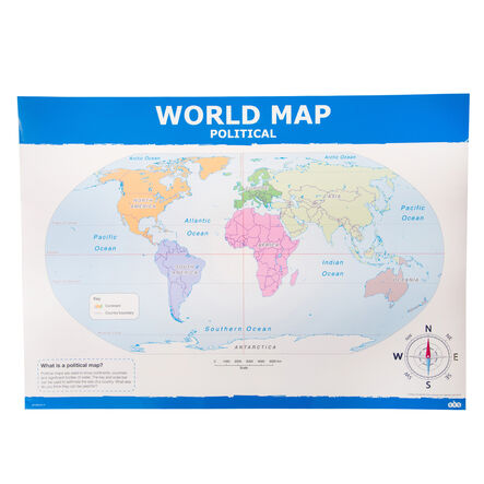 TTS Map of the World Political and Phystical A1 KS1  hi\-res