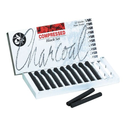 Jakar Black Compressed Charcoals 12pk  hi\-res