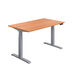 Height Adjustable Desk Beech  hi\-res