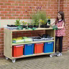 Small Outdoor Mobile Storage Shelving Unit  Small Outdoor Mobile Storage Shelving Unit  hi-res