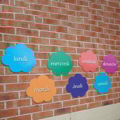 Days Of The Week French Playground Signs 7pk  Days Of The Week French Playground Signs 7pk  hi-res