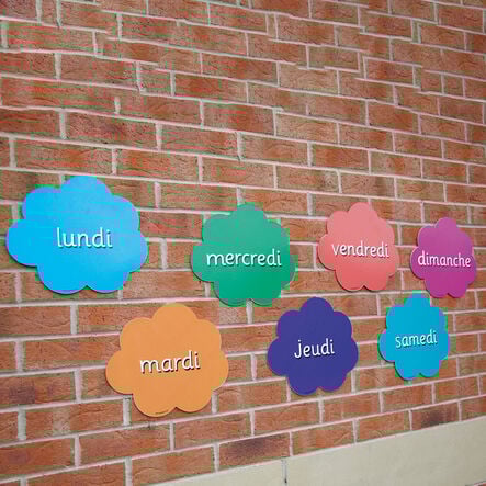 Days Of The Week French Playground Signs  hi\-res