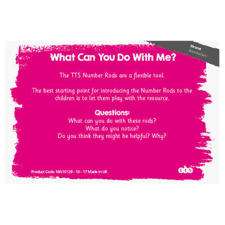 TTS Number Rods Activity Cards 100pk Year 3  hi\-res