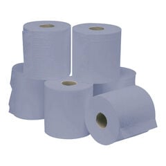 Centrefeed Single ply Blue Hand Towels 6pk  hi-res