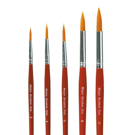 Synthetic Sable Artists\' Paint Brushes 10pk  hi\-res