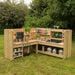 TTS Outdoor Wooden Corner Kitchen Unit H110 x W180 x D180cm  hi\-res
