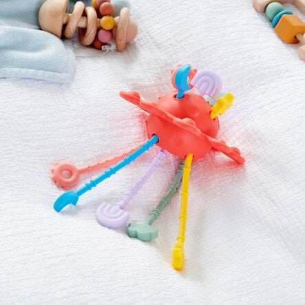 SiliSoft Silicone Zip Pull Sensory Toy Rainbow  hi\-res