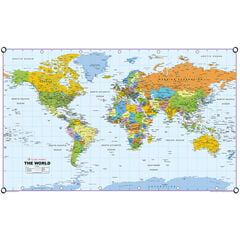 World Map Vinyl A1  hi-res
