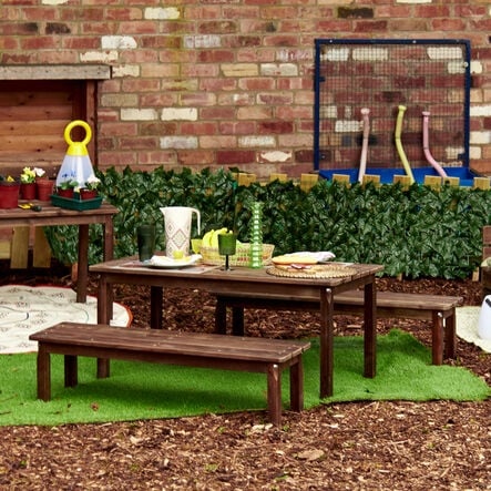 Modern Living Outdoor Table with Benches Set  hi\-res