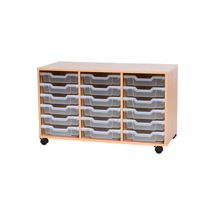 Mobile Triple Tray Storage Unit 18 Trays  hi\-res