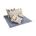 TTS Geometric Grey and Mustard Cushions Set of 6  hi\-res