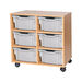 Mobile Double Tray Storage Unit 6 Deep  hi\-res