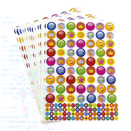 Stars and Smiles Praise Stickers Bulk Pack 3720pk  hi\-res
