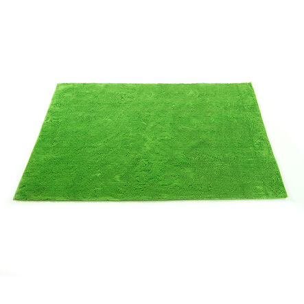 Mini World Cosy Children\'s Rug Green Green hi\-res